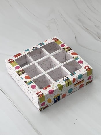 Упаковка под 9 конфет "Праздник" — изображение 2