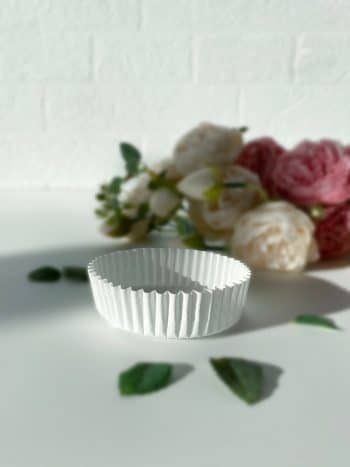 Капсулы для тарталеток бумажные 8,0*2,0 см. 25 шт., белый