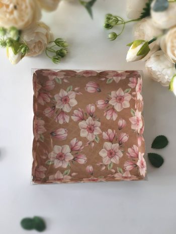 Коробка с прозрачной крышкой волна 15 см "Нарциссы" — изображение 2