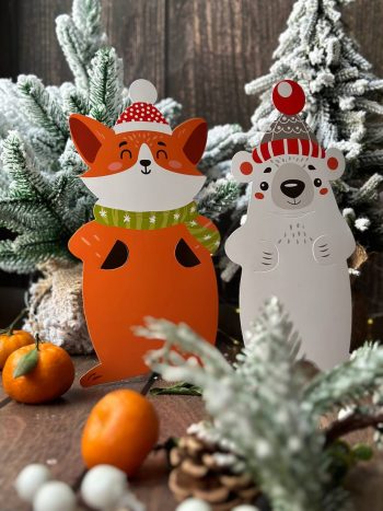 Держатель Лисичка с пакетом для сладостей, 111х232 мм — изображение 2