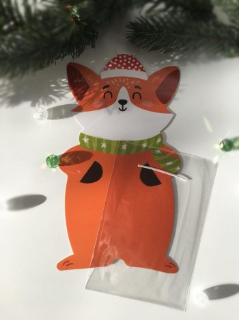 Держатель Лисичка с пакетом для сладостей, 111х232 мм — изображение 3