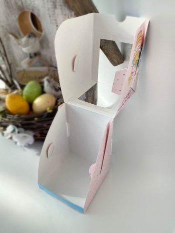 Упаковка под 1 капкейк/кулич "Счастливой пасхи с корзинкой" — изображение 3