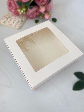 Упаковка под печенье/пряники/мармелад 16х16х3 см, белая — изображение 2