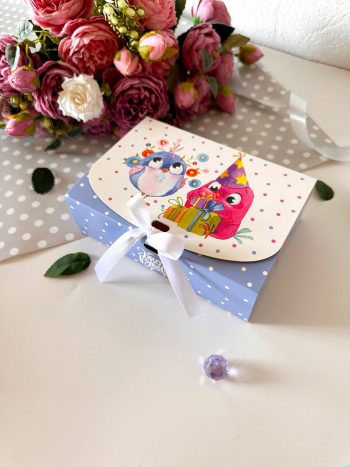 Коробка для подарка с лентой Сюрприз, 165*115*50 мм — изображение 2