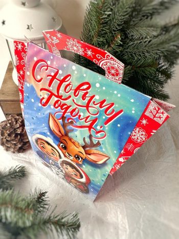 Коробка подарочная Северное сияние, 150х86х270 (+38) мм — изображение 3