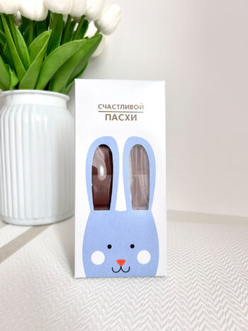 Коробка под плитку шоколада "Пасхальный кролик синий", 171*8*141 — изображение 2