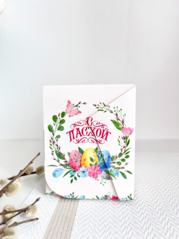 Упаковка под 1 капкейк/кулич "Пасхальный венок" — изображение 4