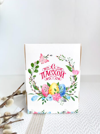 Упаковка под 1 капкейк/кулич "Пасхальный венок" — изображение 3