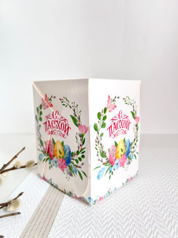 Упаковка под 1 капкейк/кулич "Пасхальный венок" — изображение 2