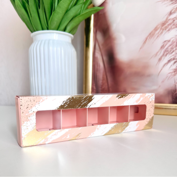 Упаковка под 5 конфет с тонкими разделителями, Золотой этюд — изображение 2