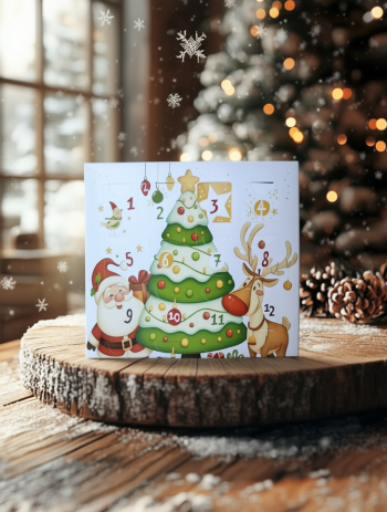 Коробка Адвент под 16 конфет Новый год, 180х180х30 мм — изображение 2