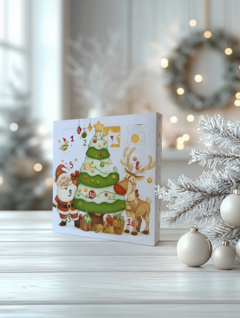 Коробка Адвент под 16 конфет Новый год, 180х180х30 мм — изображение 3