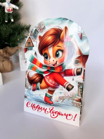 Коробка новогодняя подарочная Понни, 120х66х144 мм