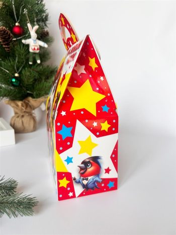 Коробка новогодняя подарочная Конь-Огонь, 172х95х240 (+56) мм — изображение 3