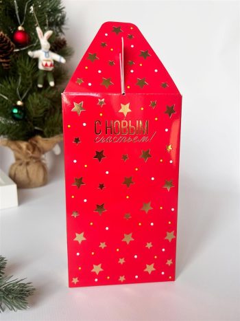 Коробка новогодняя подарочная Большой Цирк, 170х110х190 (+45) мм — изображение 2