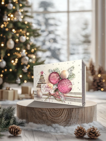 Коробка шкатулка подарочная средняя "Новогодняя фантазия" — изображение 2