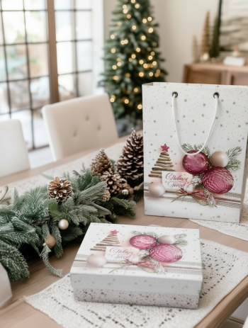 Коробка шкатулка подарочная средняя "Новогодняя фантазия" — изображение 3