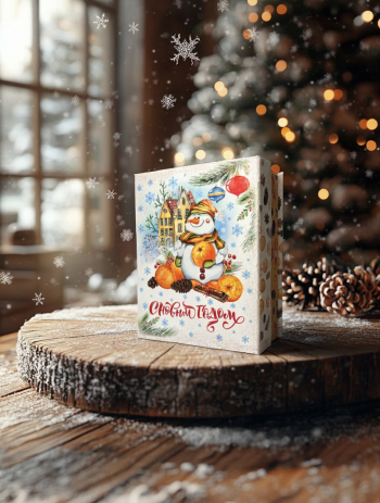 Коробка шкатулка подарочная малая "Мандариновое настроение"