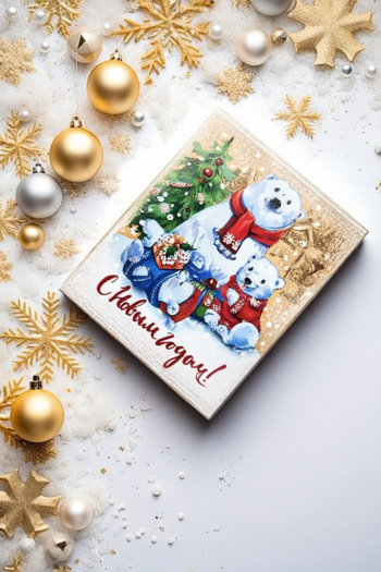 Коробка шкатулка подарочная "Новогодняя радость" — изображение 2