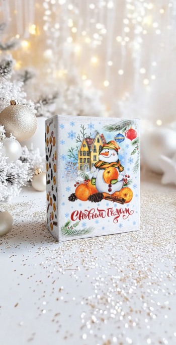 Коробка шкатулка подарочная малая "Мандариновое настроение" — изображение 2