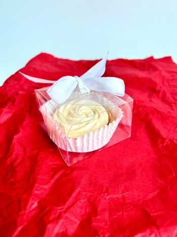 Коробка прозрачная с лентой, 85х85х45 мм — изображение 3