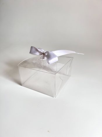 Коробка прозрачная с лентой, 85х85х45 мм — изображение 6