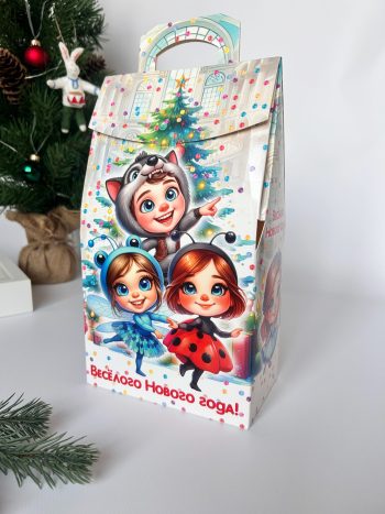Коробка подарочная Новогодний карнавал, 150х86х270 (+38) мм — изображение 3