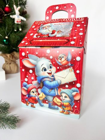 Коробка новогодняя подарочная Письмо желаний, 146х86х225 (+40) мм — изображение 4