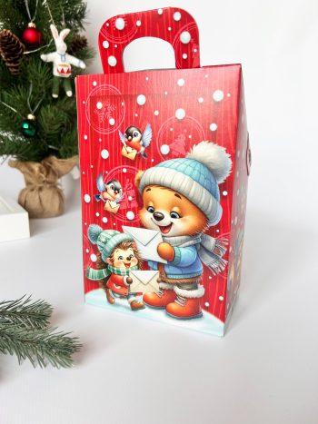 Коробка новогодняя подарочная Письмо желаний, 146х86х225 (+40) мм — изображение 3