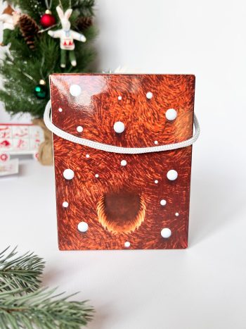 Коробка новогодняя подарочная смекубик Мишка, 120х120х155 мм — изображение 4