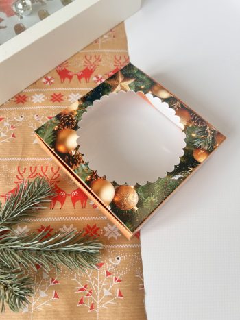 Коробка под печенье/пряник/мармелад/пончик Зимний Аромат, 115*115*30 мм — изображение 6