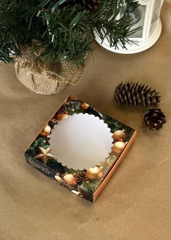 Коробка под печенье/пряник/мармелад/пончик Зимний Аромат, 115*115*30 мм — изображение 3